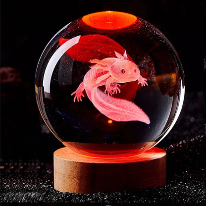 Axolotl Glow Crystal Lamp