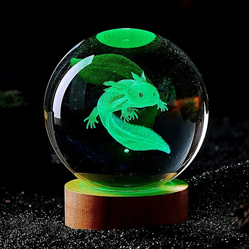 Axolotl Glow Crystal Lamp