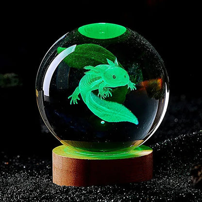 Axolotl Glow Crystal Lamp